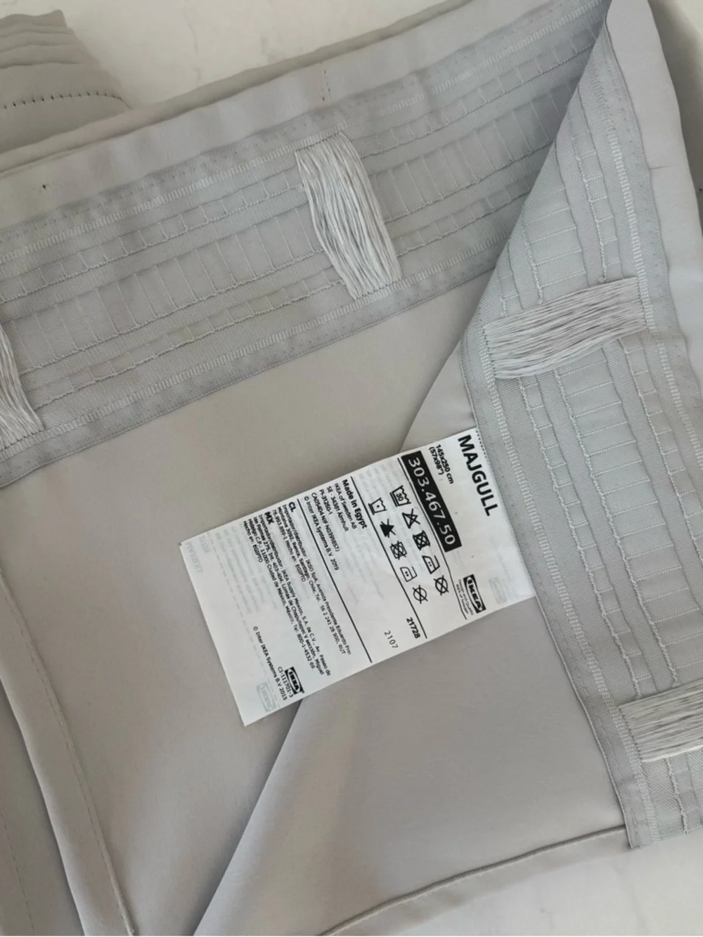 IKEA MAJGULL Light Gray Room Darkening Curtains 57x98" - Picture 3 of 5